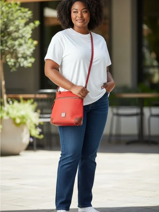 Dooney & Bourke Vibrant Red Crossbody Bag NWOT - Picture 1 of 10